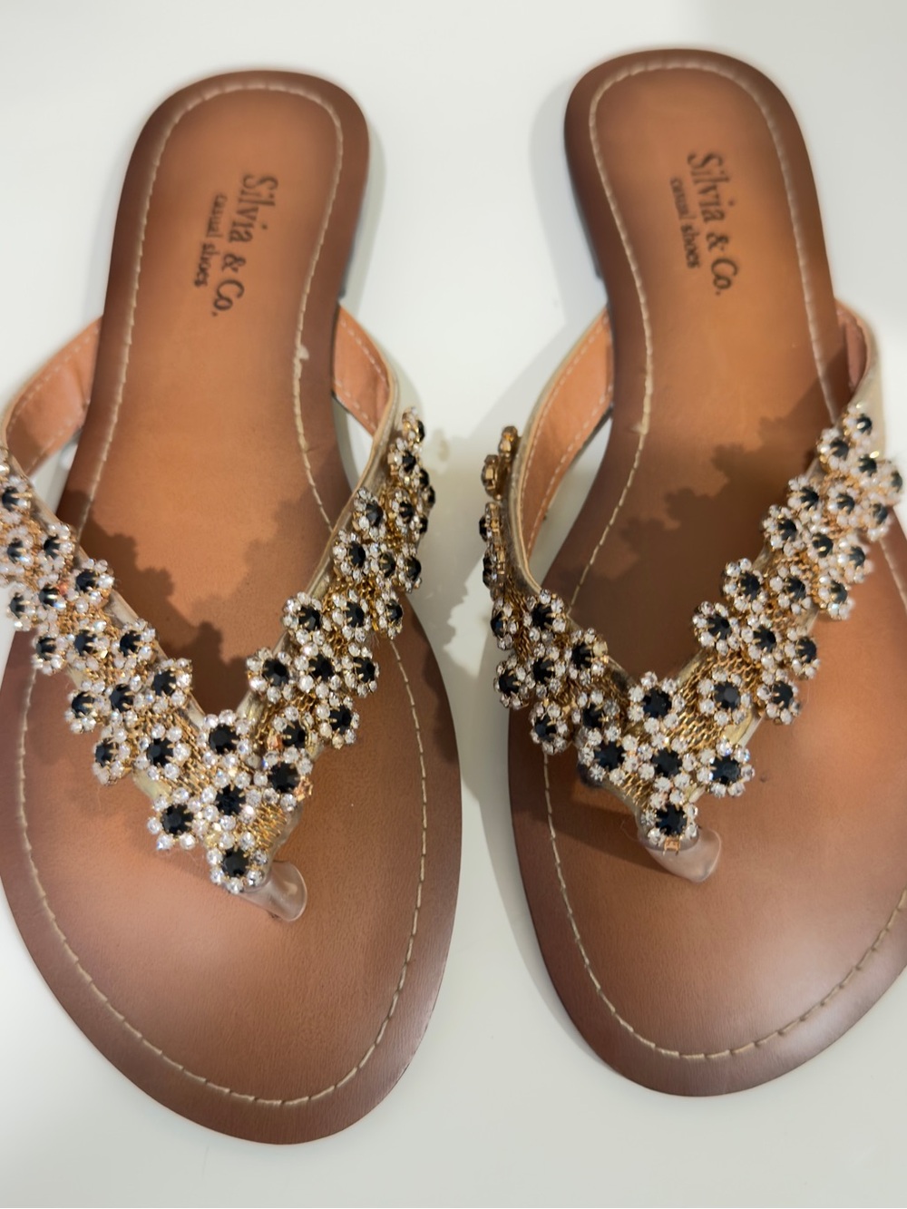 Women's Embellished Flat Sandals